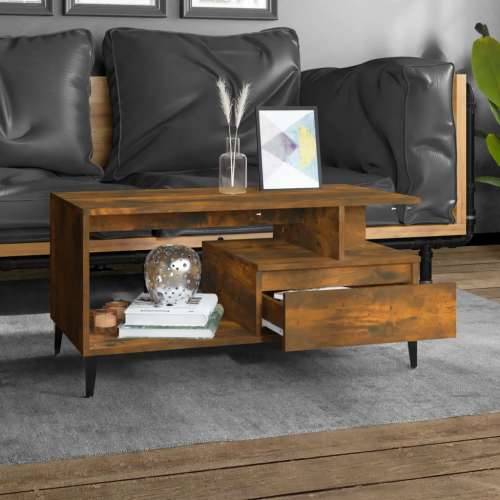 Stolić za kavu boja hrasta 90x49x45 cm konstruirano drvo - Dimljeni hrast 1 Cijena