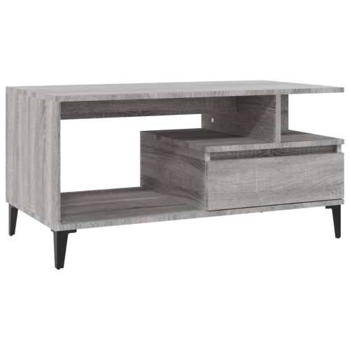 Stolić za kavu boja sivog hrasta 90x49x45 cm konstruirano drvo - Sivi hrast sonoma 1 Cijena