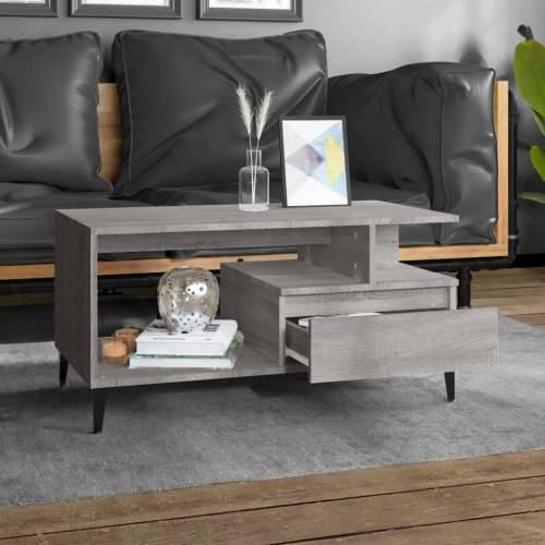 Stolić za kavu boja sivog hrasta 90x49x45 cm konstruirano drvo - Sivi hrast sonoma 1 Cijena