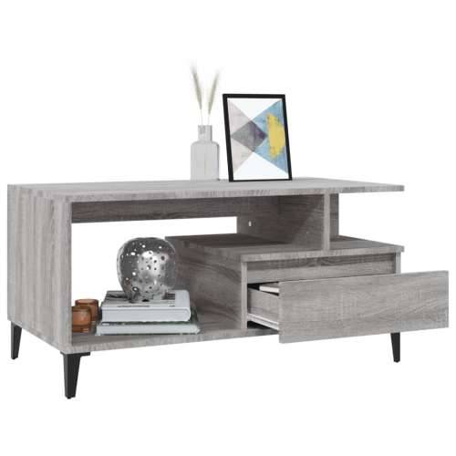 Stolić za kavu boja sivog hrasta 90x49x45 cm konstruirano drvo - Sivi hrast sonoma 1 Cijena