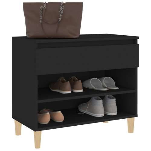 Ormarić za cipele crni 70 x 36 x 60 cm od konstruiranog drva - Crna 1 Cijena