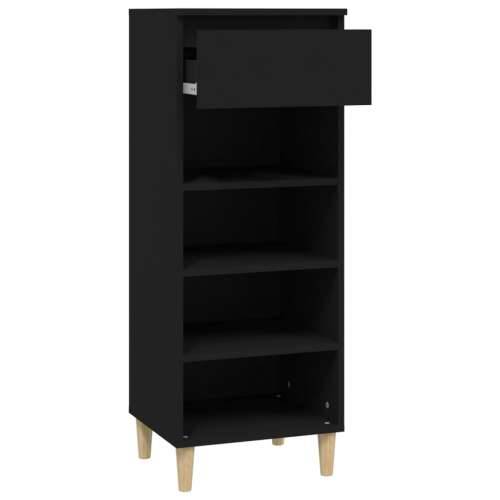 Ormarić za cipele crni 40 x 36 x 105 cm od konstruiranog drva - Crna 1 Cijena