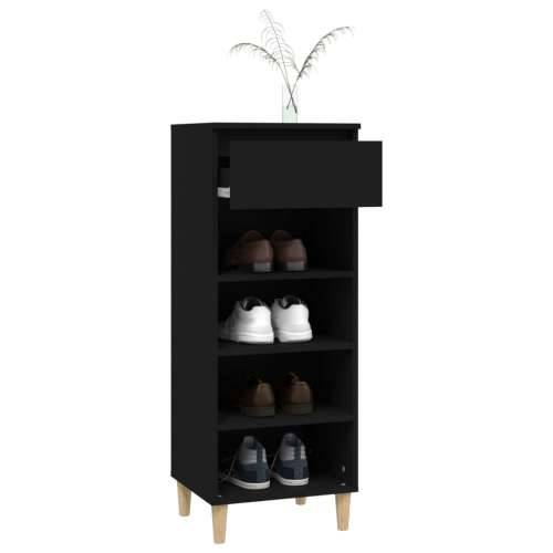 Ormarić za cipele crni 40 x 36 x 105 cm od konstruiranog drva - Crna 1 Cijena