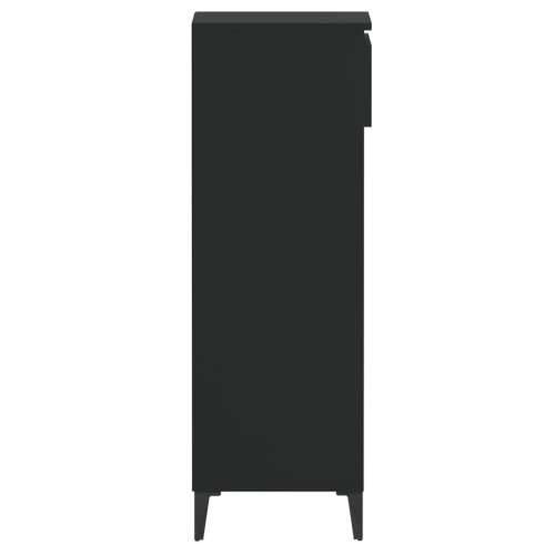 Stalak za cipele crni 40 x 36 x 105 cm od konstruiranog drva - Crna 1 Cijena