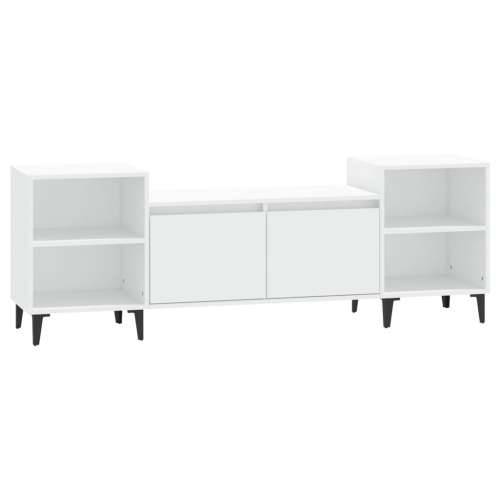 TV ormarić bijeli 160 x 35 x 55 cm od konstruiranog drva - Bijela 1 Cijena