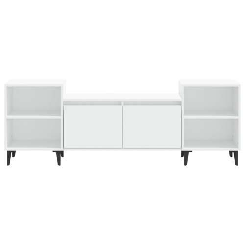 TV ormarić bijeli 160 x 35 x 55 cm od konstruiranog drva - Bijela 1 Cijena