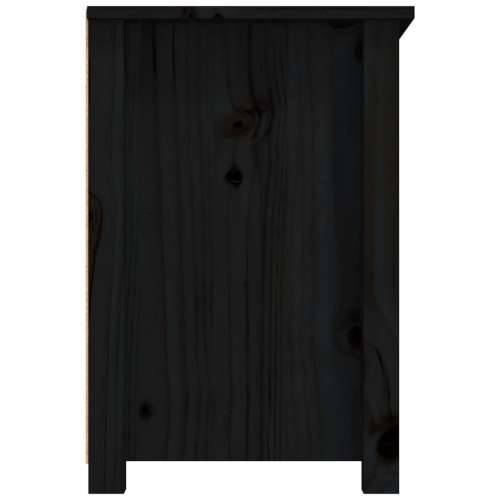 TV ormarić crni 79 x 35 x 52 cm od masivne borovine - Crna 1 Cijena