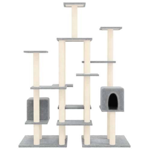 Penjalica za mačke sa stupovima za grebanje svjetlosiva 145 cm Cijena