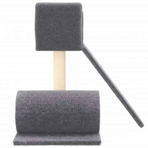 Penjalica za mačke - Kuća za mačke - Grebalica sa stupom za grebanje tamnosiva 59 cm - Tamno siva Cijena