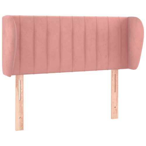 Uzglavlje s ušima ružičasto 93x23x78/88 cm baršunasto - Ružičasta 93 x 23 x 78/88 cm 1 Cijena