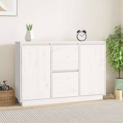 Komoda bijela 111 x 34 x 75 cm od masivne borovine - Bijela 1 Cijena