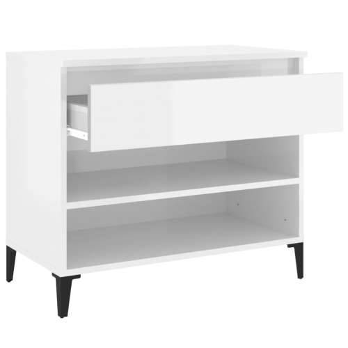 Ormarić za cipele sjajni bijeli 70x36x60 cm konstruirano drvo - Visoko sjajno bijela 1 Cijena
