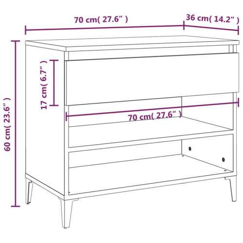 Ormarić za cipele boja betona 70 x 36 x 60 cm konstruirano drvo - Beton siva 1 Cijena