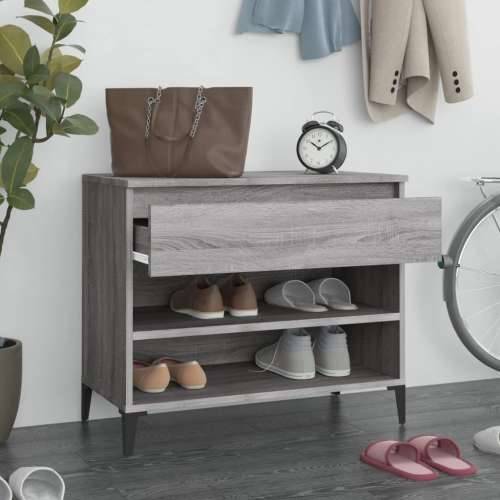 Ormarić za cipele boja hrasta 70 x 36 x 60 cm konstruirano drvo - Sivi hrast sonoma 1 Cijena