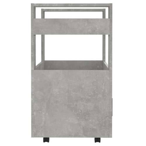 Kuhinjska kolica siva boja betona 60x45x80 cm konstruirano drvo - Beton siva Cijena