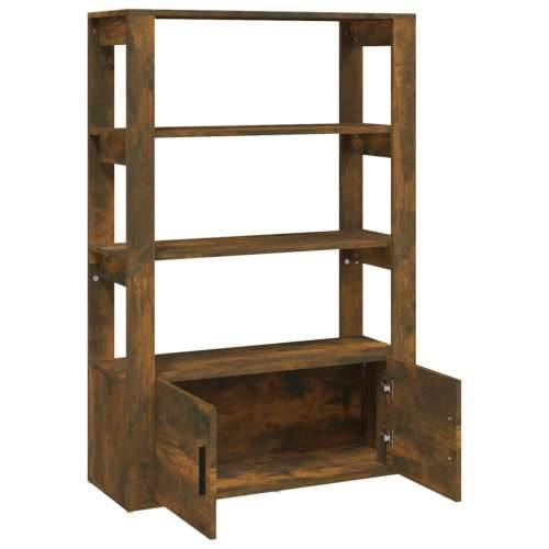 Komoda boja hrasta 80 x 30 x 119,5 cm od konstruiranog drva - Dimljeni hrast 1 Cijena