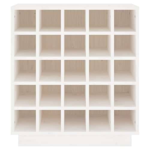 Ormarić za vino bijeli 55,5 x 34 x 61 cm od masivne borovine - Bijela 1 Cijena