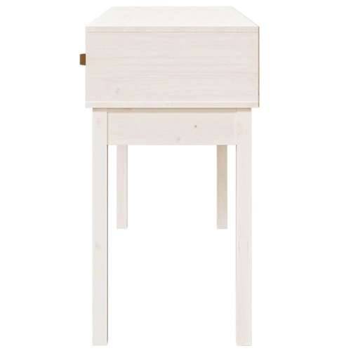 Konzolni stol bijeli 114 x 40 x 75 cm od masivne borovine - Bijela 1 114 cm Cijena