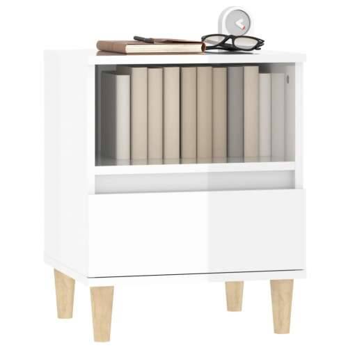 Noćni ormarići 2 kom visoki sjaj bijeli 40x35x50 cm - Visoko sjajno bijela 2 Cijena