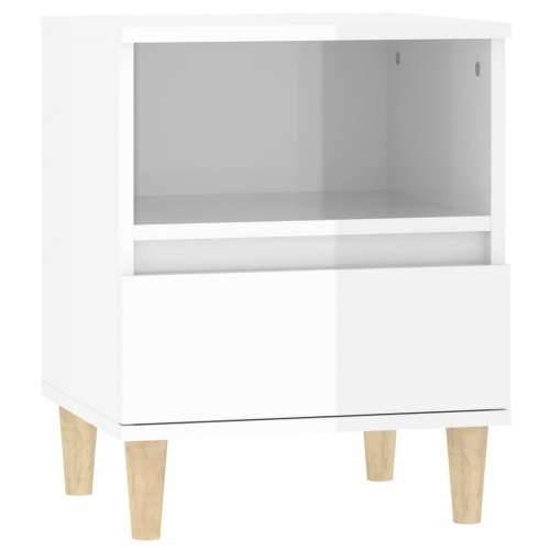 Noćni ormarići 2 kom visoki sjaj bijeli 40x35x50 cm - Visoko sjajno bijela 2 Cijena