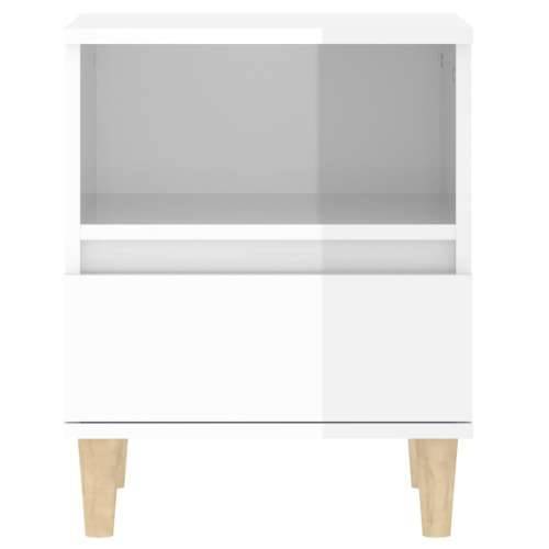 Noćni ormarići 2 kom visoki sjaj bijeli 40x35x50 cm - Visoko sjajno bijela 2 Cijena