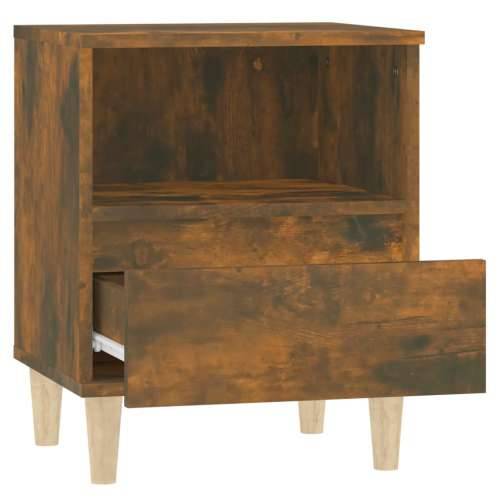 Noćni ormarići 2 kom boja dimljenog hrasta 40x35x50 cm - Dimljeni hrast 2 Cijena