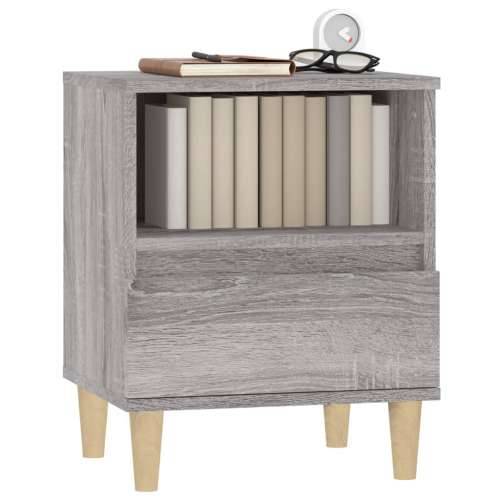 Noćni ormarići 2 kom boja dimljenog smeđi 40x35x50 cm - Sivi hrast sonoma 2 Cijena