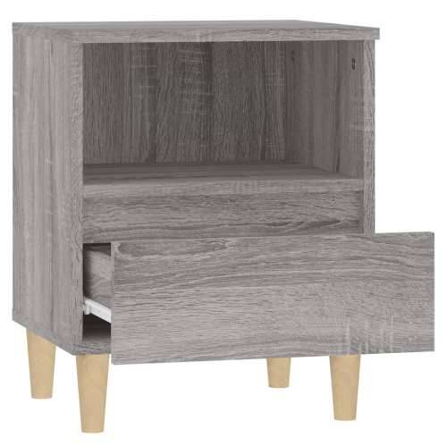 Noćni ormarići 2 kom boja dimljenog smeđi 40x35x50 cm - Sivi hrast sonoma 2 Cijena
