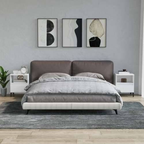 Noćni ormarići 2 kom Bijela 40x35x50 cm - Bijela 2 Cijena
