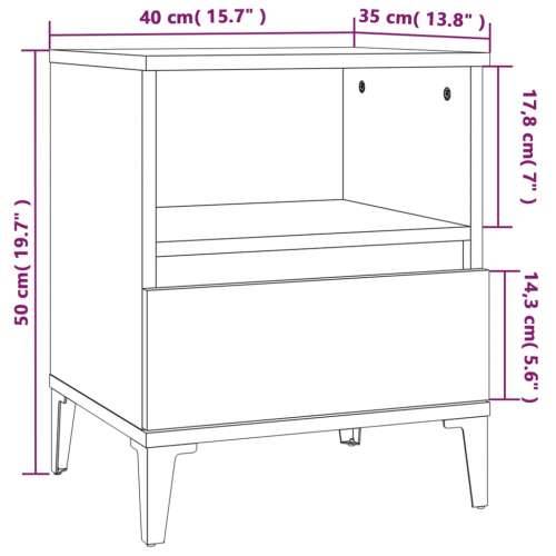 Noćni ormarići 2 kom Bijela 40x35x50 cm - Bijela 2 Cijena