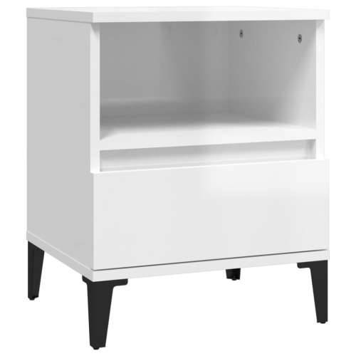 Noćni ormarići 2 kom visoki sjaj bijeli 40x35x50 cm - Visoko sjajno bijela 2 Cijena