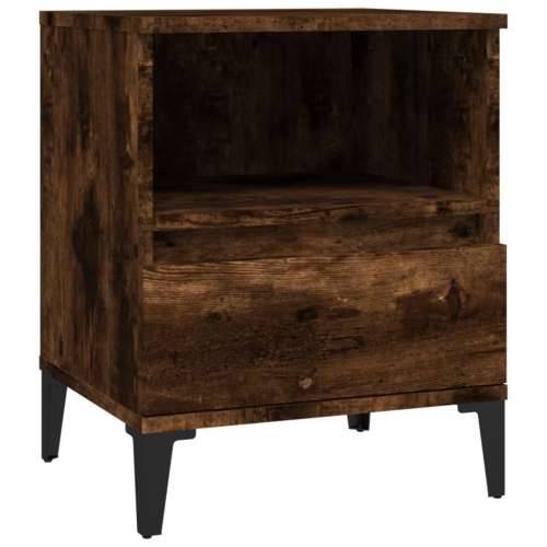 Noćni ormarići 2 kom boja dimljenog hrasta 40x35x50 cm - Dimljeni hrast 2 Cijena