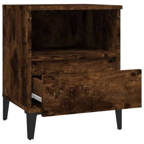 Noćni ormarići 2 kom boja dimljenog hrasta 40x35x50 cm - Dimljeni hrast 2 Cijena