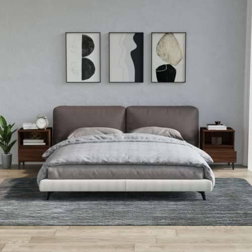Noćni ormarići 2 kom boja dimljenog smeđi 40x35x50 cm - Smeđi hrast 2 Cijena
