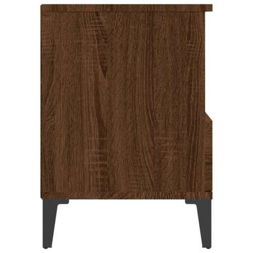 Noćni ormarići 2 kom boja dimljenog smeđi 40x35x50 cm - Smeđi hrast 2 Cijena
