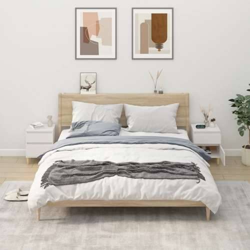 Noćni ormarići 2 kom Bijela 40x35x50 cm - Bijela 2 1 Cijena