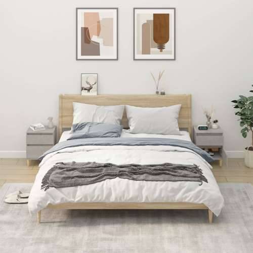 Noćni ormarići 2 kom siva boja betona 40x35x50 cm - Beton siva 2 1 Cijena