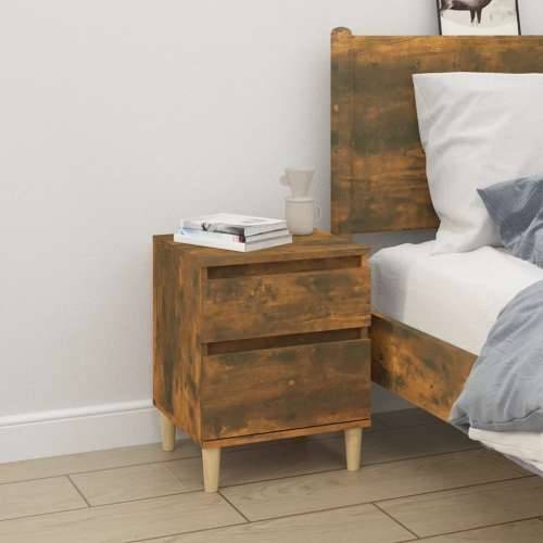 Noćni ormarići 2 kom boja dimljenog hrasta 40x35x50 cm - Dimljeni hrast 2 1 Cijena