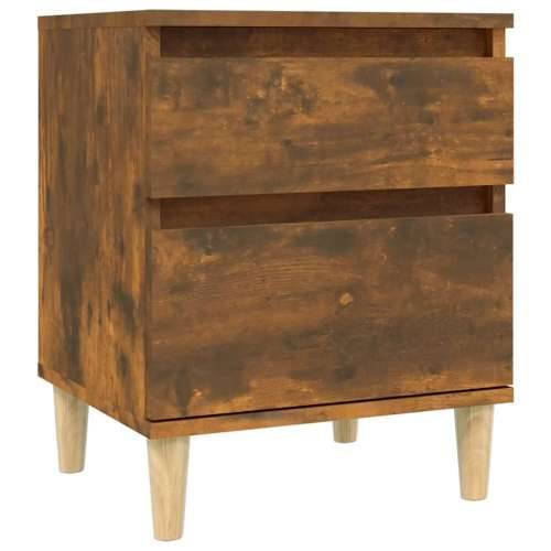 Noćni ormarići 2 kom boja dimljenog hrasta 40x35x50 cm - Dimljeni hrast 2 1 Cijena