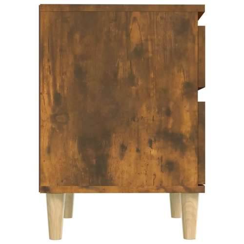 Noćni ormarići 2 kom boja dimljenog hrasta 40x35x50 cm - Dimljeni hrast 2 1 Cijena