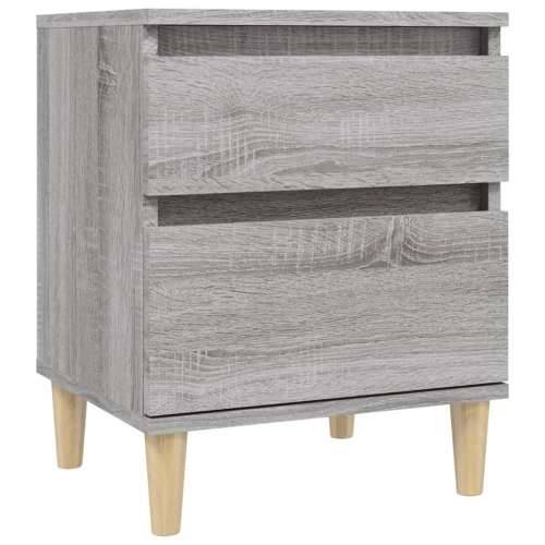 Noćni ormarići 2 kom boja dimljenog smeđi 40x35x50 cm - Sivi hrast sonoma 2 1 Cijena