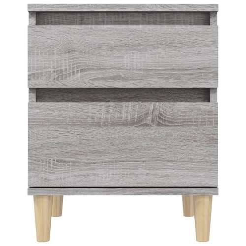 Noćni ormarići 2 kom boja dimljenog smeđi 40x35x50 cm - Sivi hrast sonoma 2 1 Cijena
