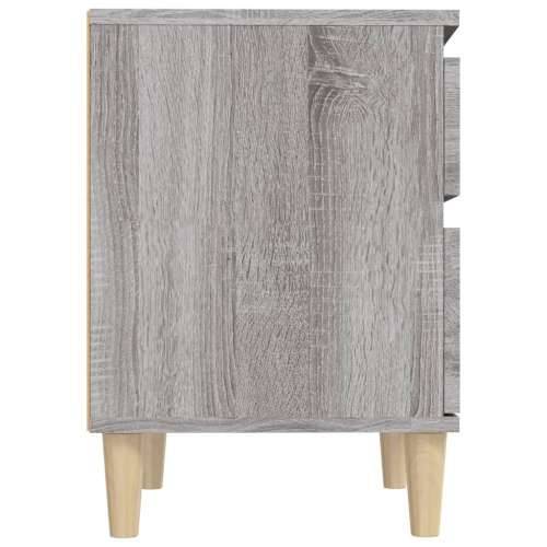 Noćni ormarići 2 kom boja dimljenog smeđi 40x35x50 cm - Sivi hrast sonoma 2 1 Cijena