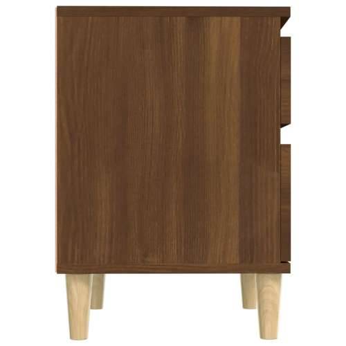 Noćni ormarići 2 kom boja dimljenog smeđi 40x35x50 cm - Smeđi hrast 2 1 Cijena