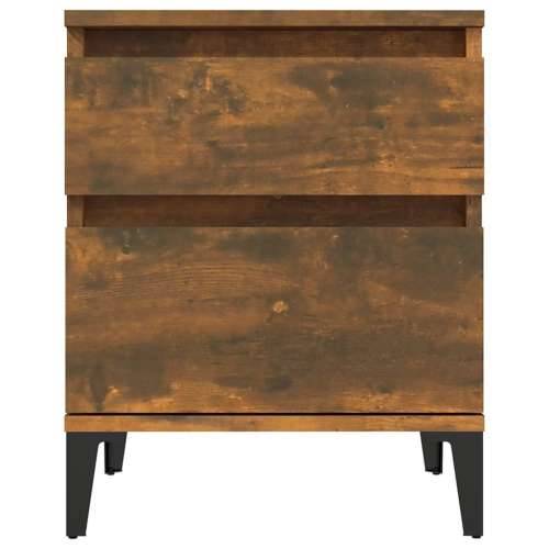 Noćni ormarići 2 kom boja dimljenog hrasta 40x35x50 cm - Dimljeni hrast 2 1 Cijena