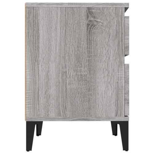 Noćni ormarići 2 kom boja dimljenog smeđi 40x35x50 cm - Sivi hrast sonoma 2 1 Cijena