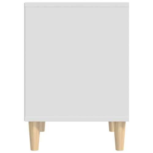 Noćni ormarić bijeli 40 x 35 x 50 cm od konstruiranog drva - Bijela 1 Cijena