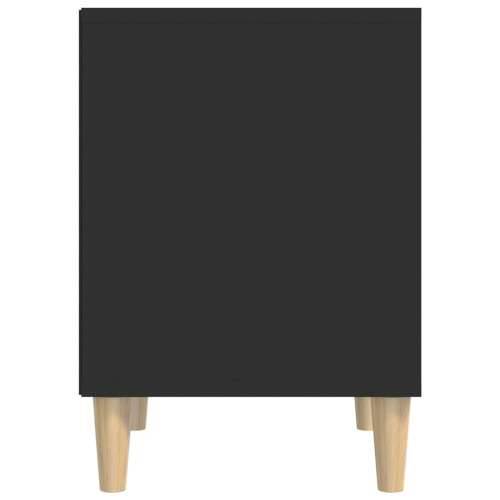 Noćni ormarić crni 40x35x50 cm od konstruiranog drva - Crna 1 Cijena