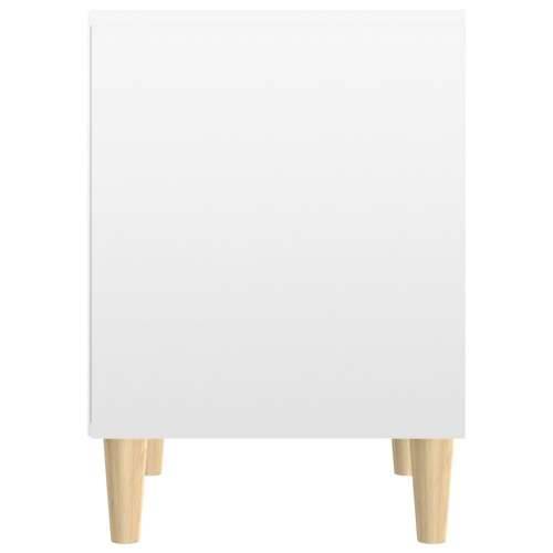 Noćni ormarić sjajni bijeli 40x35x50 cm od konstruiranog drva - Visoko sjajno bijela 1 Cijena