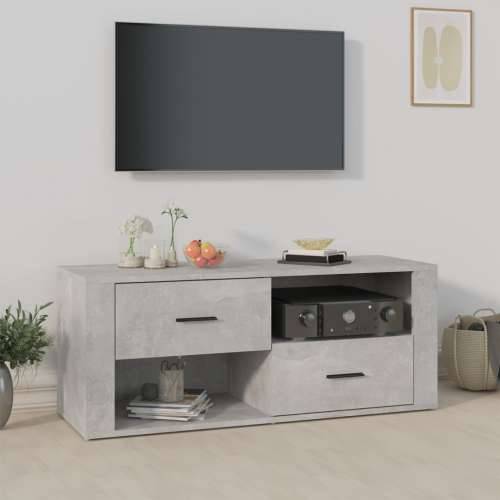 TV ormarić beton sivi 100 x 35 x 40 cm od konstruiranog drva - Beton siva 1 Cijena